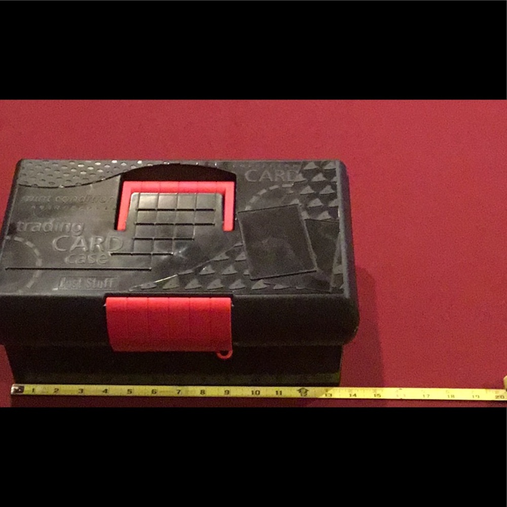 Kids Trading Card Case - Black and Red